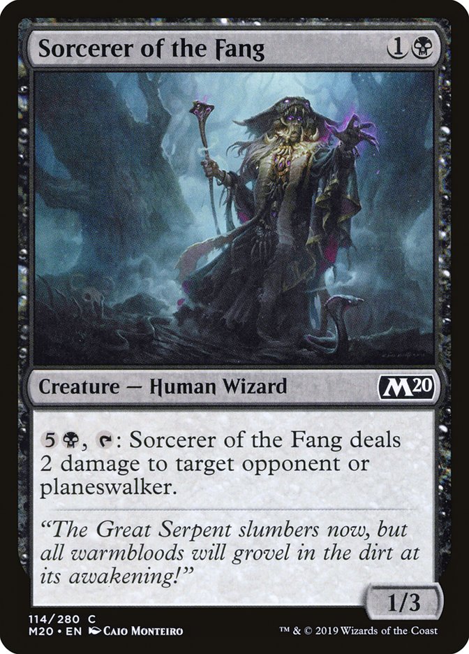 Sorcerer of the Fang [Core Set 2020] | Yard's Games Ltd