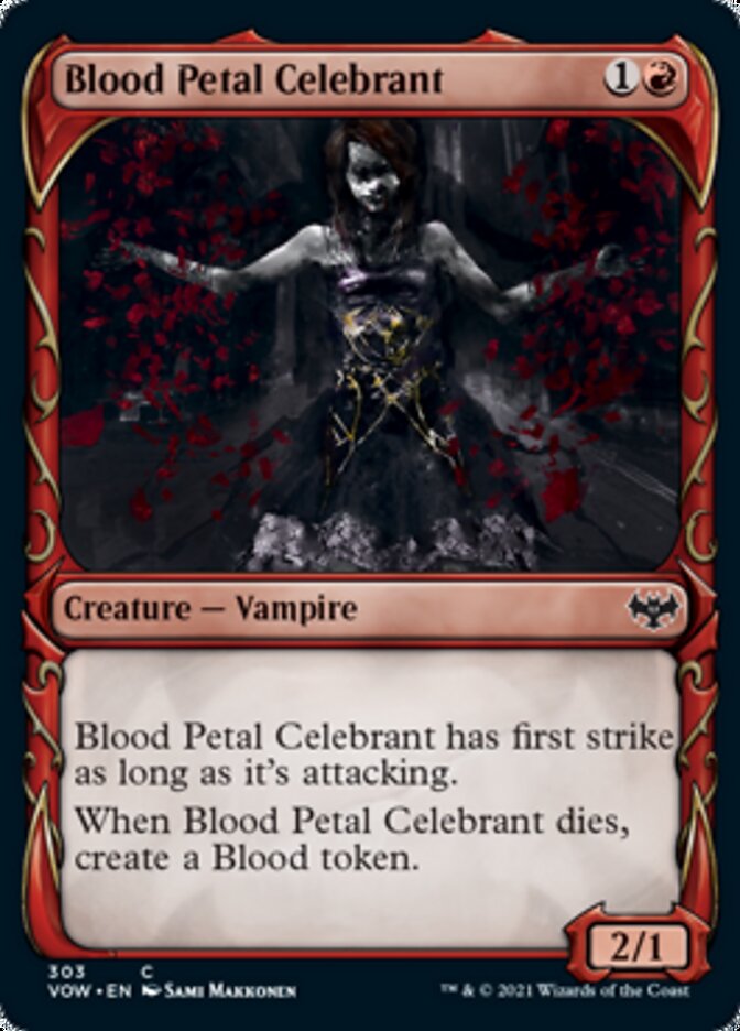 Blood Petal Celebrant (Showcase Fang Frame) [Innistrad: Crimson Vow] | Yard's Games Ltd