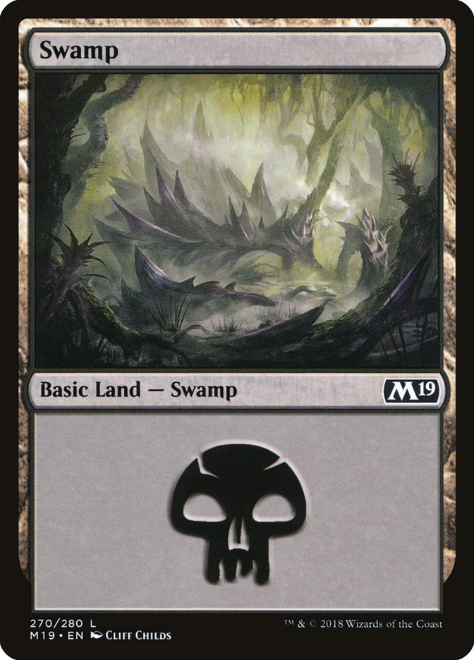 Swamp (270) [Core Set 2019] | Yard's Games Ltd