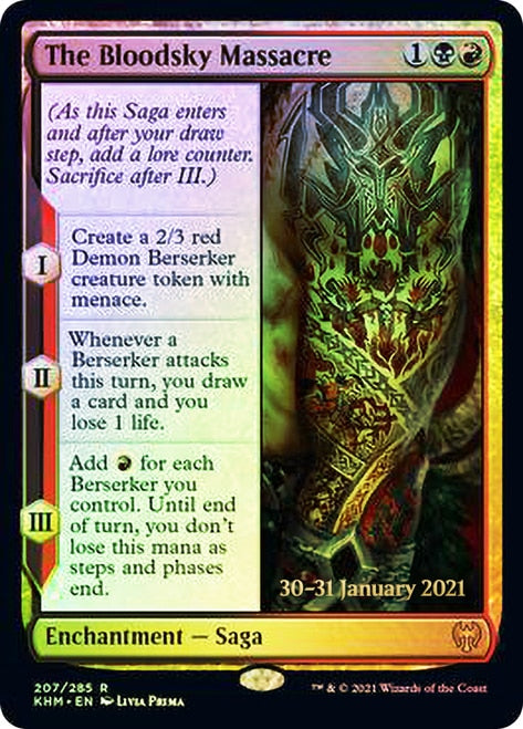 The Bloodsky Massacre [Kaldheim Prerelease Promos] | Yard's Games Ltd