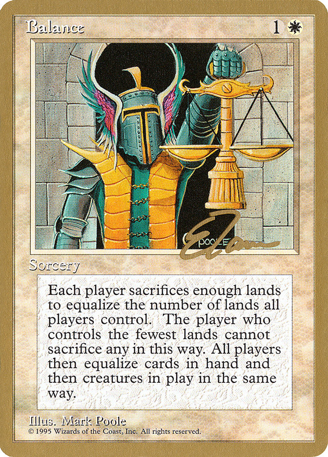 Balance (Eric Tam) [Pro Tour Collector Set] | Yard's Games Ltd