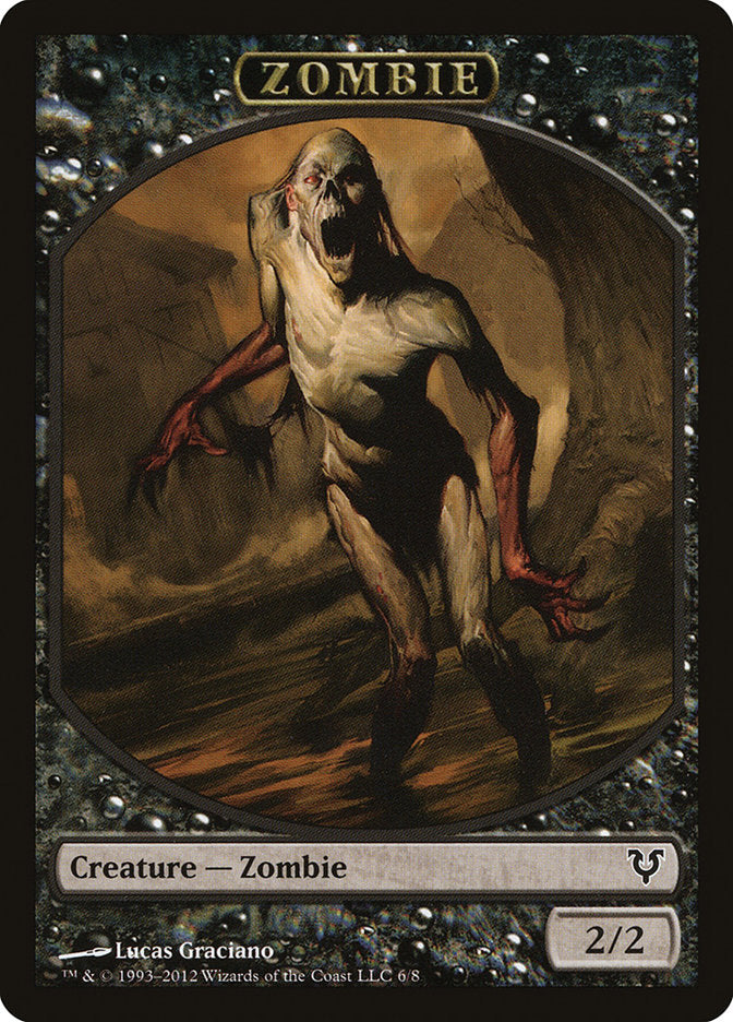 Zombie Token [Avacyn Restored Tokens] | Yard's Games Ltd