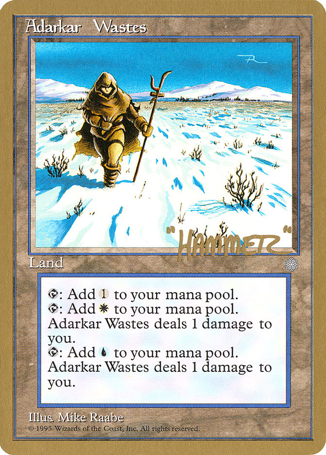 Adarkar Wastes (Shawn "Hammer" Regnier) [Pro Tour Collector Set] | Yard's Games Ltd