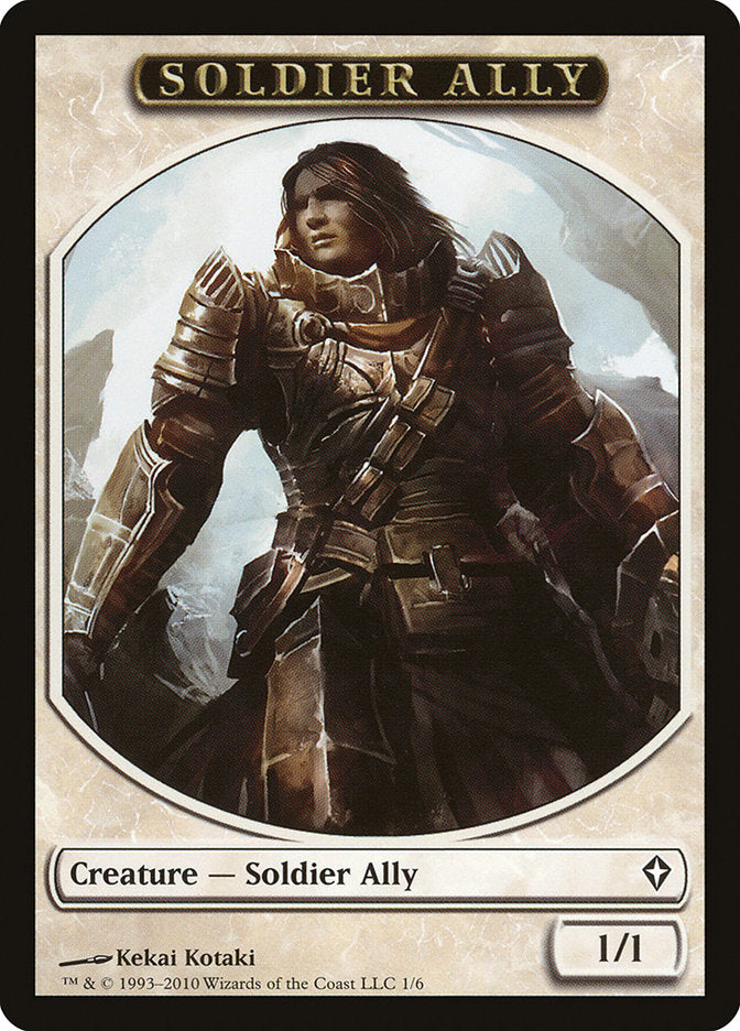 Soldier Ally Token [Worldwake Tokens] | Yard's Games Ltd