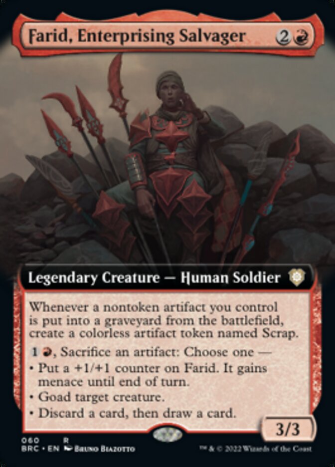 Farid, Enterprising Salvager (Extended Art) [The Brothers' War Commander] | Yard's Games Ltd