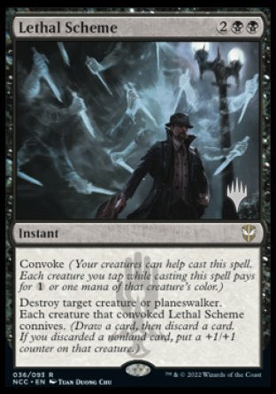 Lethal Scheme (Promo Pack) [Streets of New Capenna Commander Promos] | Yard's Games Ltd