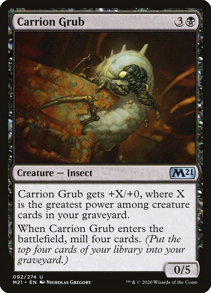 Carrion Grub [Core Set 2021] | Yard's Games Ltd