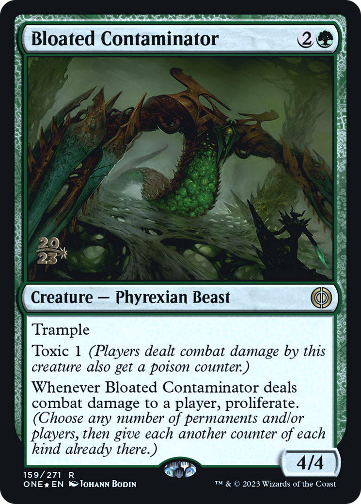 Bloated Contaminator [Phyrexia: All Will Be One Prerelease Promos] | Yard's Games Ltd