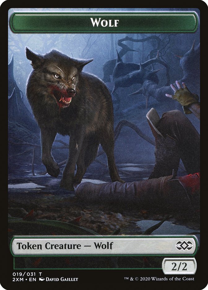 Wolf Token [Double Masters Tokens] | Yard's Games Ltd