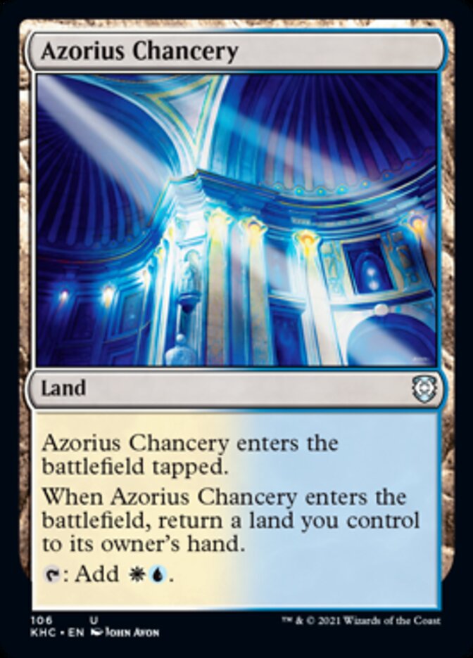 Azorius Chancery [Kaldheim Commander] | Yard's Games Ltd