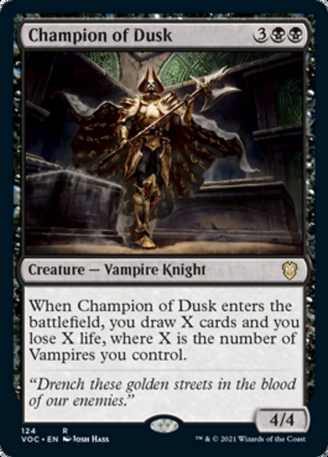 Champion of Dusk [Innistrad: Crimson Vow Commander] | Yard's Games Ltd