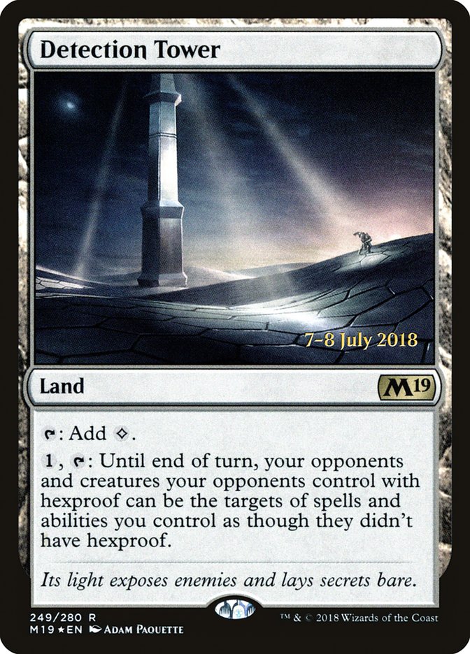 Detection Tower [Core Set 2019 Prerelease Promos] | Yard's Games Ltd