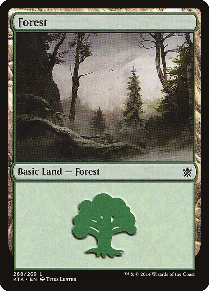 Forest (268) [Khans of Tarkir] | Yard's Games Ltd