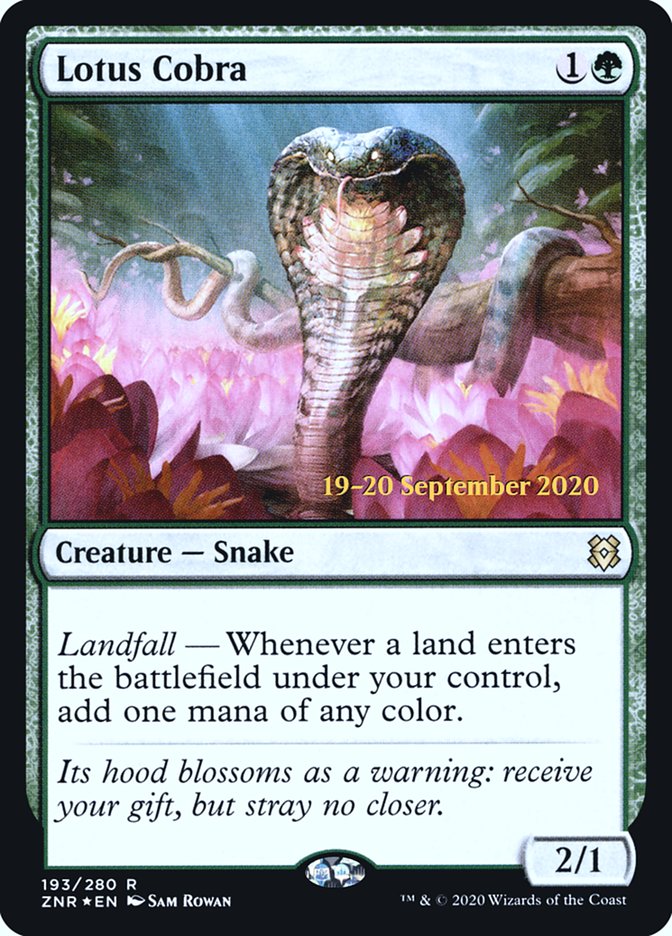 Lotus Cobra [Zendikar Rising Prerelease Promos] | Yard's Games Ltd