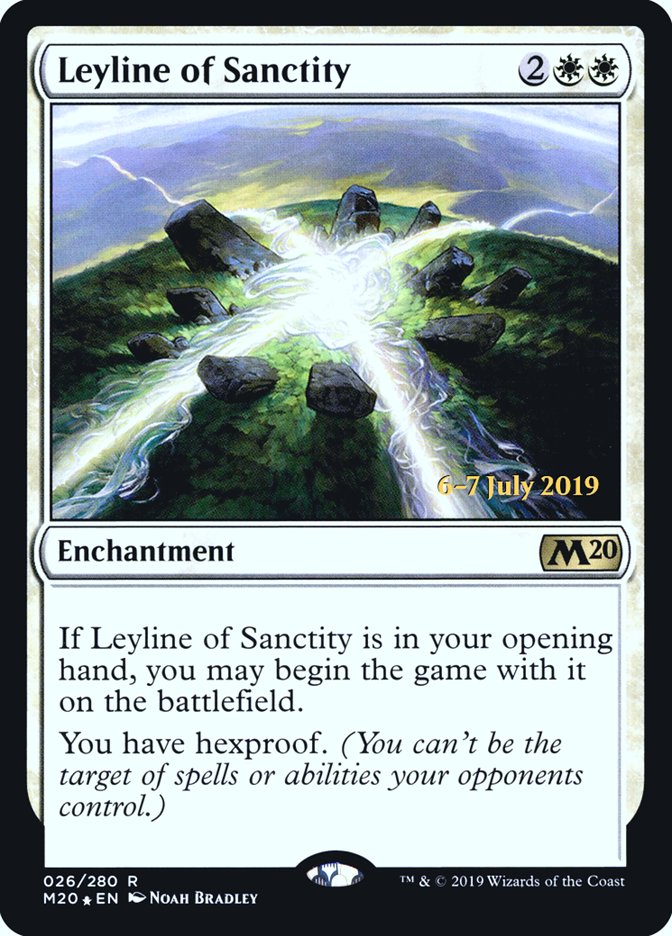 Leyline of Sanctity [Core Set 2020 Prerelease Promos] | Yard's Games Ltd