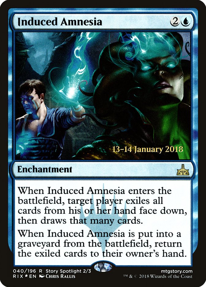 Induced Amnesia [Rivals of Ixalan Prerelease Promos] | Yard's Games Ltd