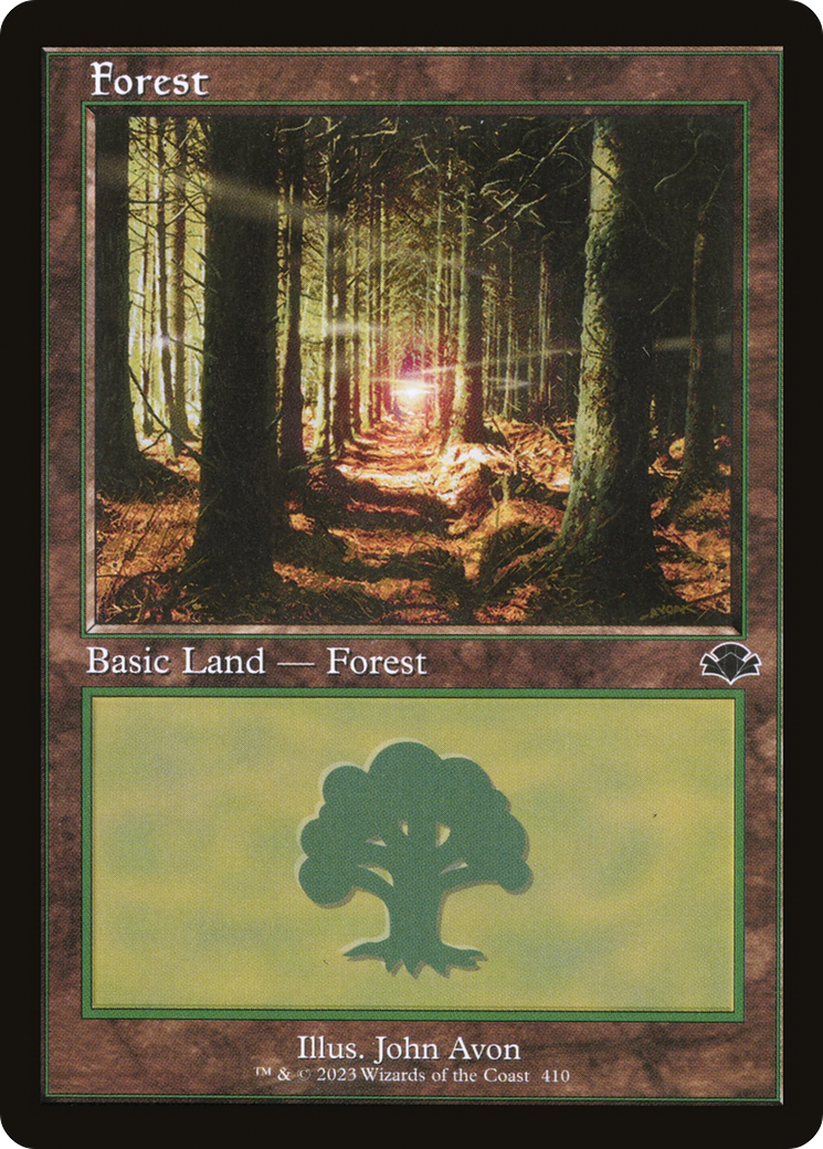 Forest (410) (Retro) [Dominaria Remastered] | Yard's Games Ltd