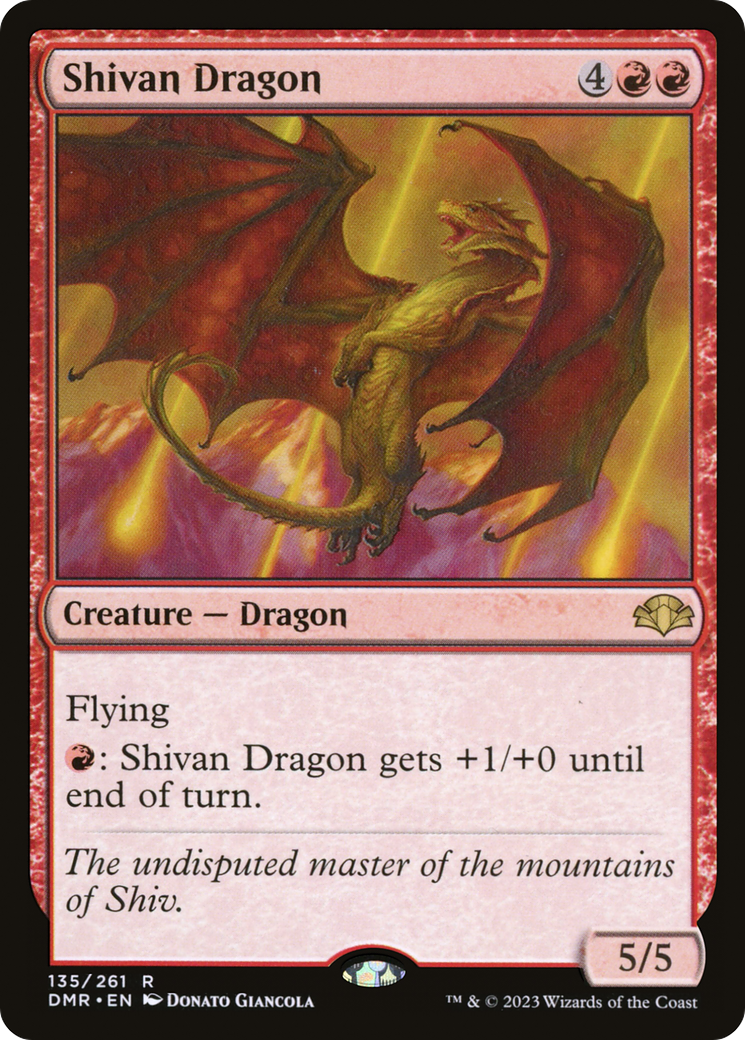 Shivan Dragon [Dominaria Remastered] | Yard's Games Ltd