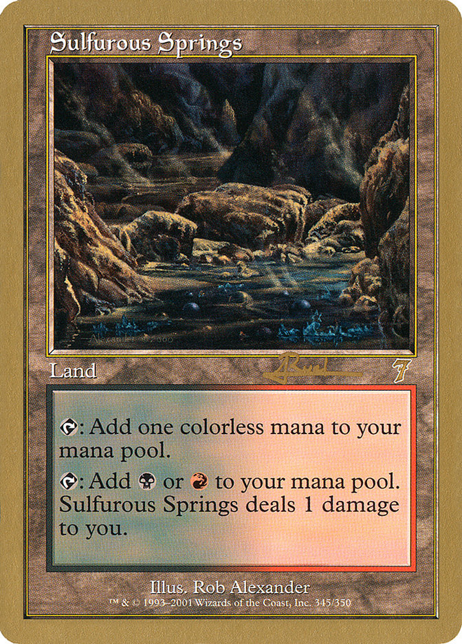 Sulfurous Springs (Antoine Ruel) [World Championship Decks 2001] | Yard's Games Ltd