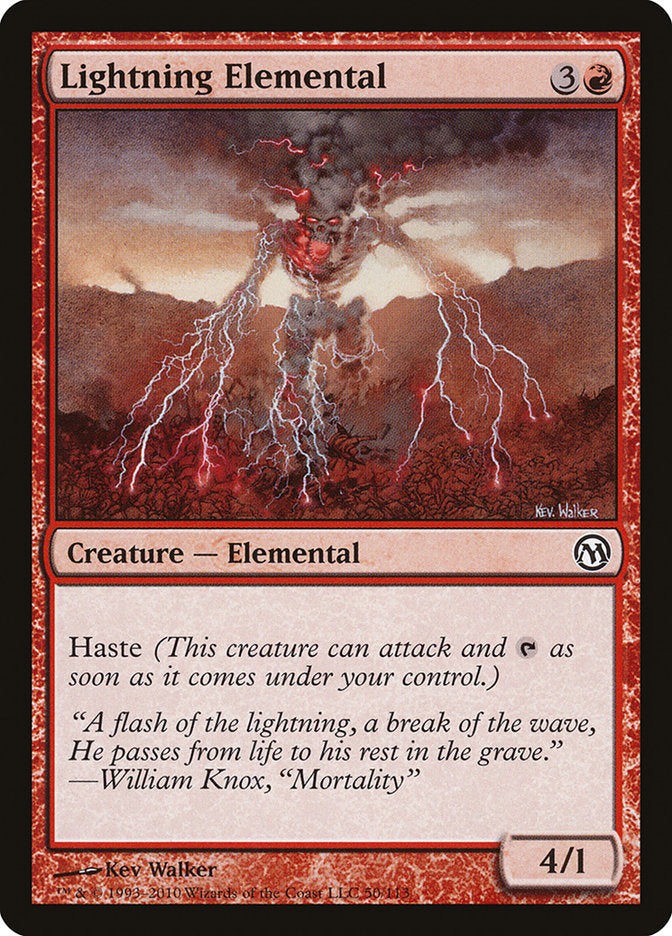 Lightning Elemental [Duels of the Planeswalkers] | Yard's Games Ltd