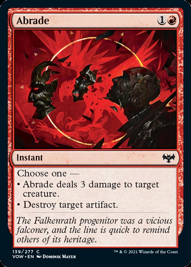 Abrade [Innistrad: Crimson Vow] | Yard's Games Ltd