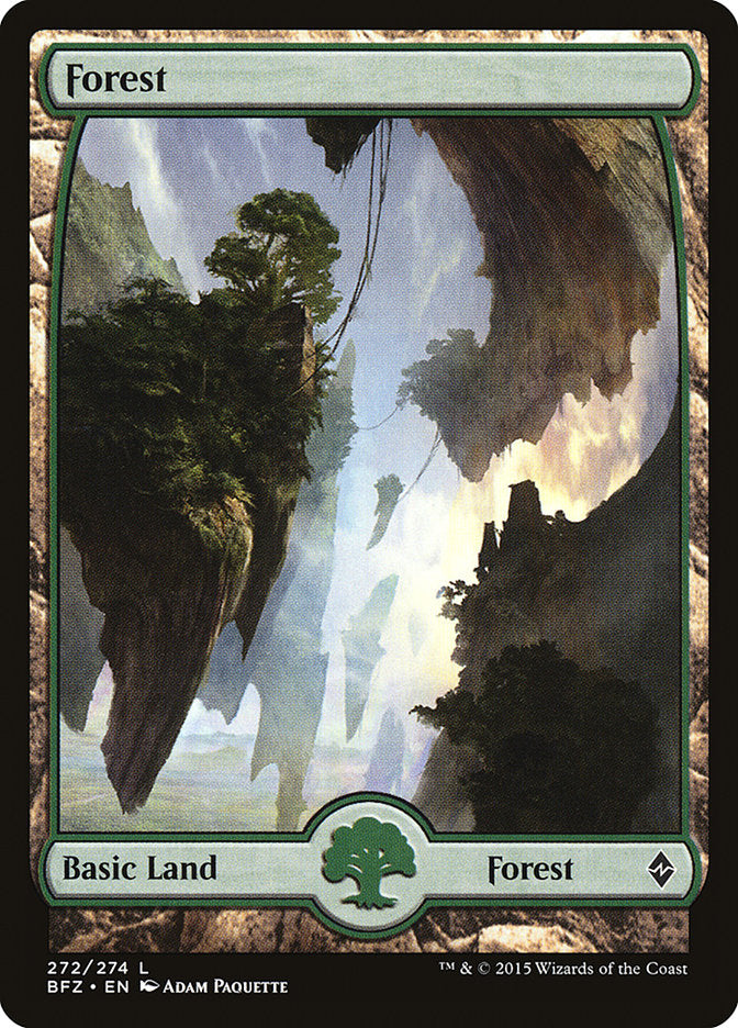 Forest (272) (Full Art) [Battle for Zendikar] | Yard's Games Ltd