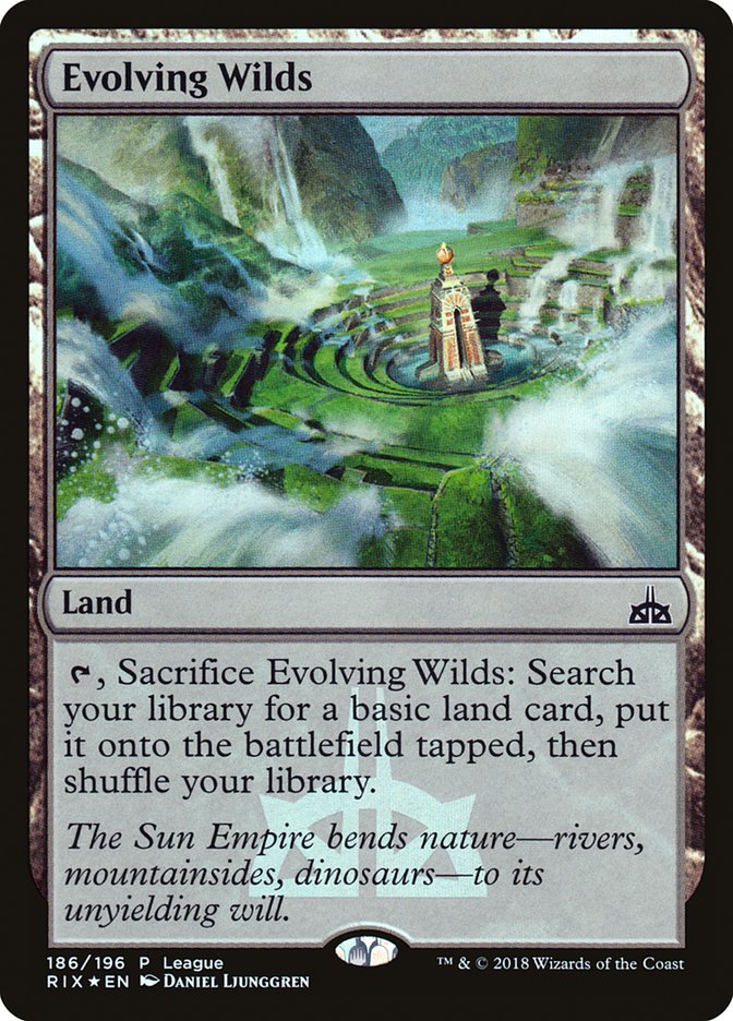 Evolving Wilds (League) [Rivals of Ixalan Promos] | Yard's Games Ltd