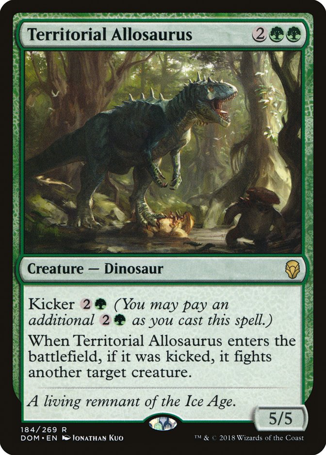 Territorial Allosaurus [Dominaria] | Yard's Games Ltd