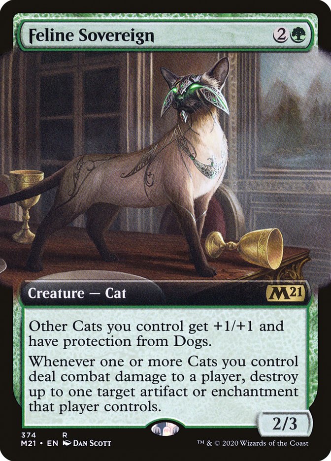 Feline Sovereign (Extended Art) [Core Set 2021] | Yard's Games Ltd