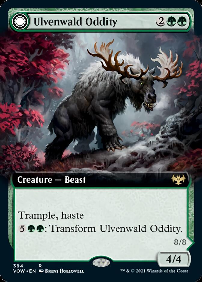 Ulvenwald Oddity // Ulvenwald Behemoth (Extended Art) [Innistrad: Crimson Vow] | Yard's Games Ltd