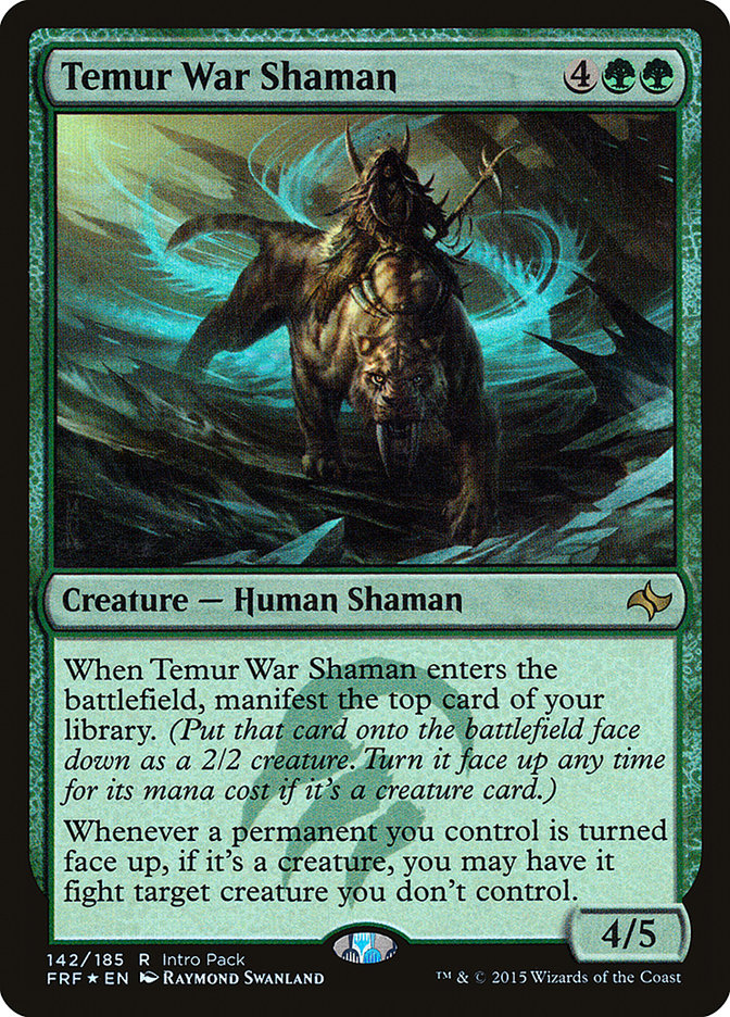 Temur War Shaman (Intro Pack) [Fate Reforged Promos] | Yard's Games Ltd