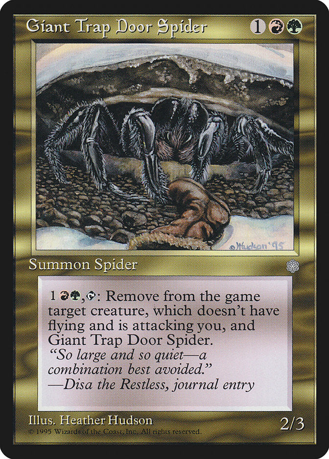 Giant Trap Door Spider [Ice Age] | Yard's Games Ltd