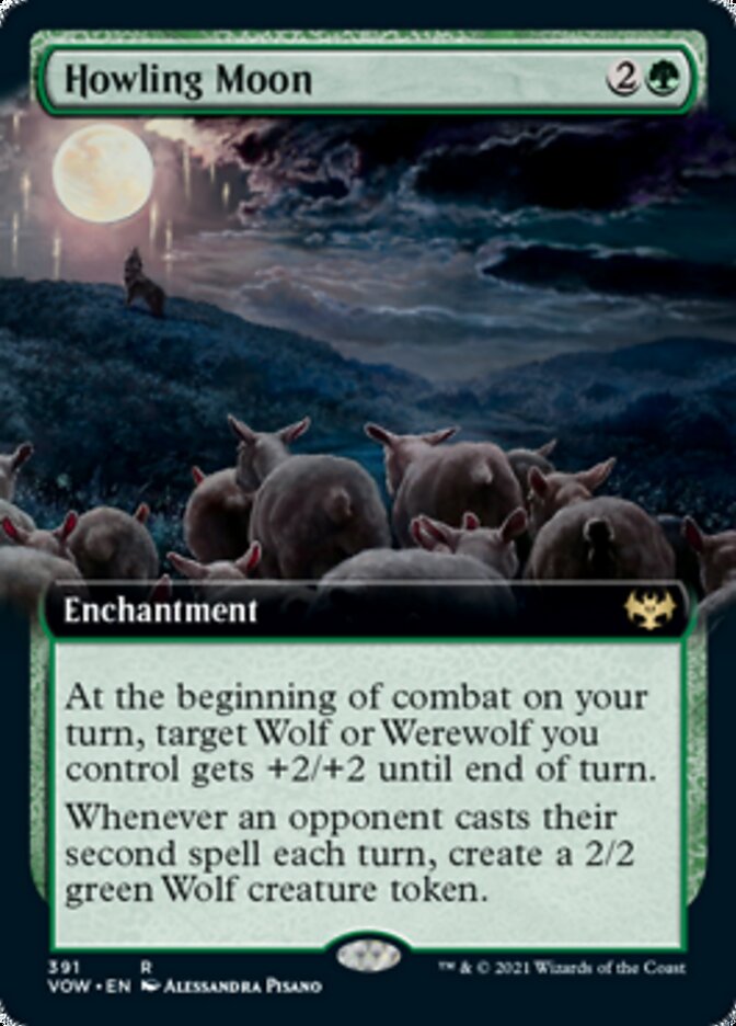 Howling Moon (Extended Art) [Innistrad: Crimson Vow] | Yard's Games Ltd