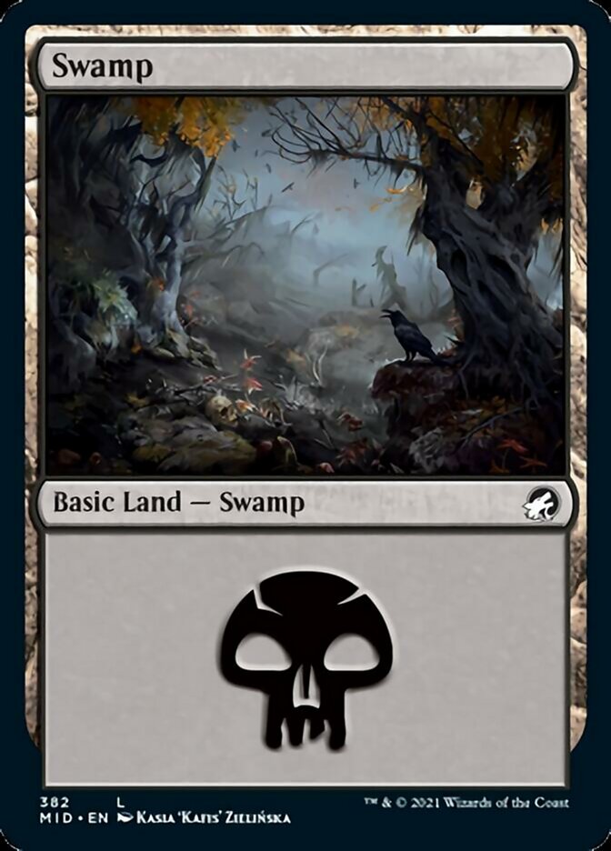 Swamp (382) [Innistrad: Midnight Hunt] | Yard's Games Ltd