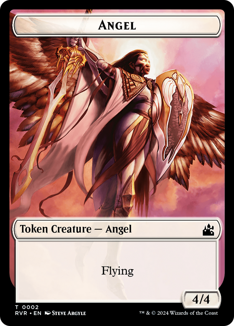 Angel Token (0002) [Ravnica Remastered Tokens] | Yard's Games Ltd