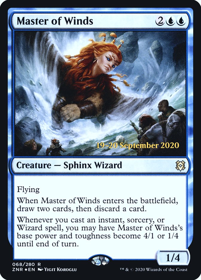 Master of Winds [Zendikar Rising Prerelease Promos] | Yard's Games Ltd