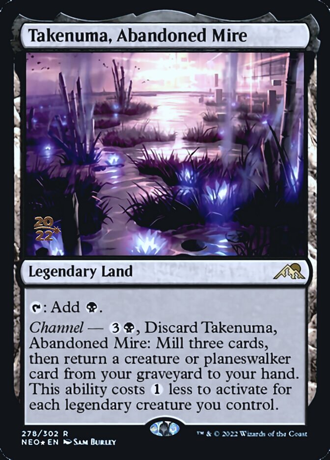 Takenuma, Abandoned Mire [Kamigawa: Neon Dynasty Prerelease Promos] | Yard's Games Ltd