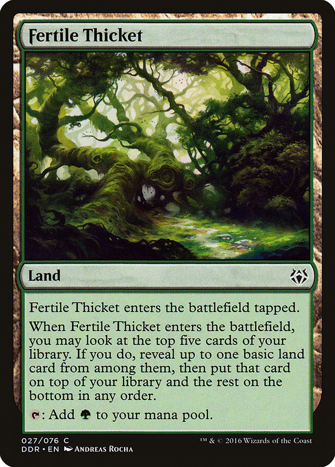 Fertile Thicket [Duel Decks: Nissa vs. Ob Nixilis] | Yard's Games Ltd