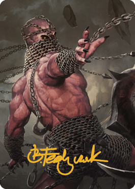 Chain Devil Art Card (Gold-Stamped Signature) [Commander Legends: Battle for Baldur's Gate Art Series] | Yard's Games Ltd