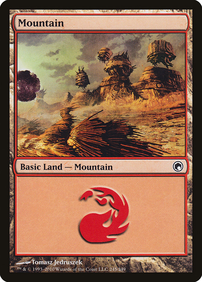 Mountain (245) [Scars of Mirrodin] | Yard's Games Ltd