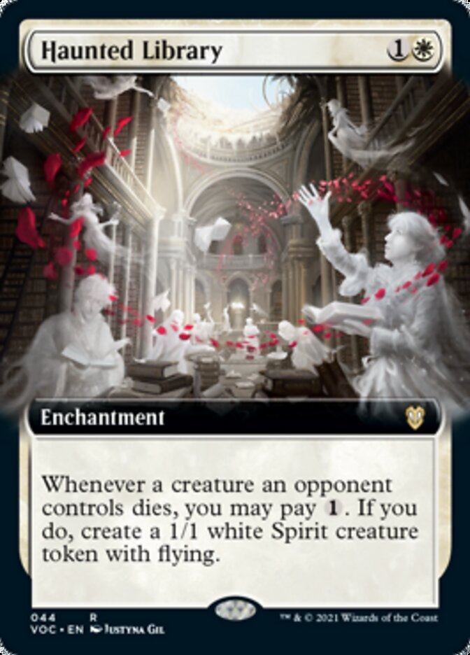 Haunted Library (Extended Art) [Innistrad: Crimson Vow Commander] | Yard's Games Ltd