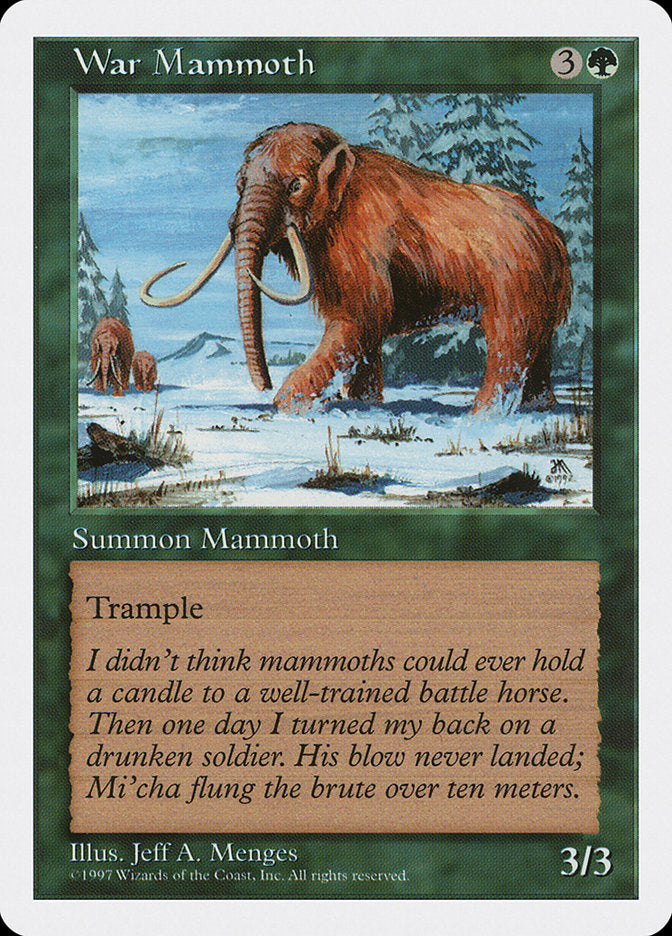 War Mammoth [Fifth Edition] | Yard's Games Ltd