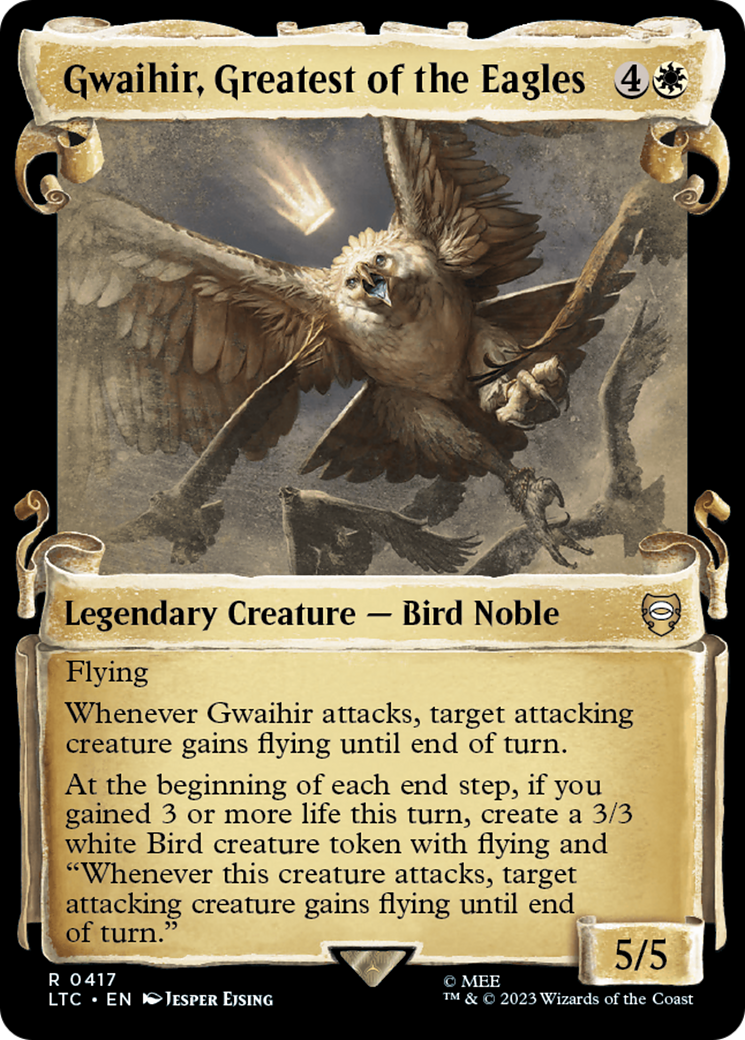 Gwaihir, Greatest of the Eagles [The Lord of the Rings: Tales of Middle-Earth Commander Showcase Scrolls] | Yard's Games Ltd