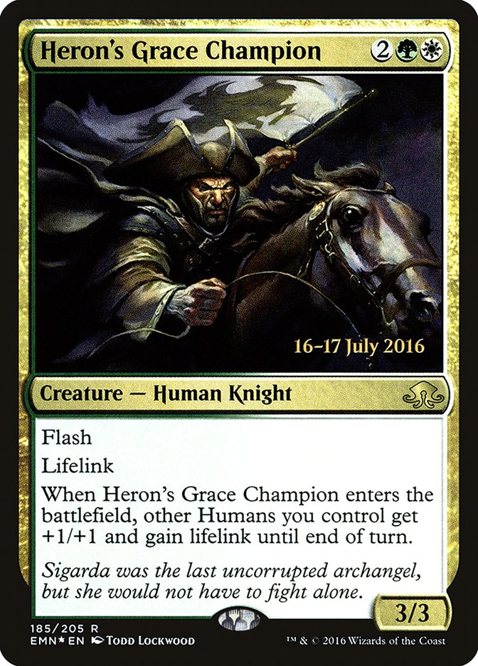 Heron's Grace Champion [Eldritch Moon Prerelease Promos] | Yard's Games Ltd