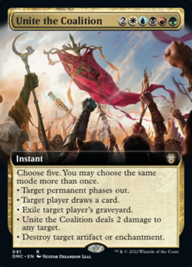 Unite the Coalition (Extended Art) [Dominaria United Commander] | Yard's Games Ltd