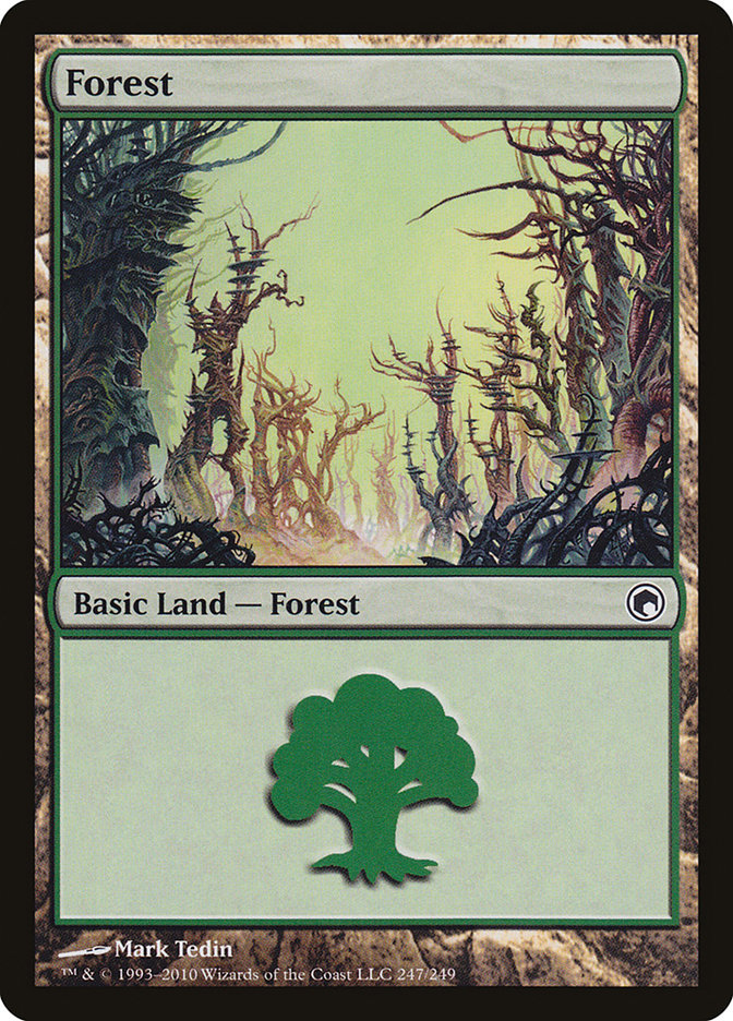 Forest (247) [Scars of Mirrodin] | Yard's Games Ltd