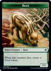 Boar // Food (18) Double-Sided Token [Throne of Eldraine Tokens] | Yard's Games Ltd