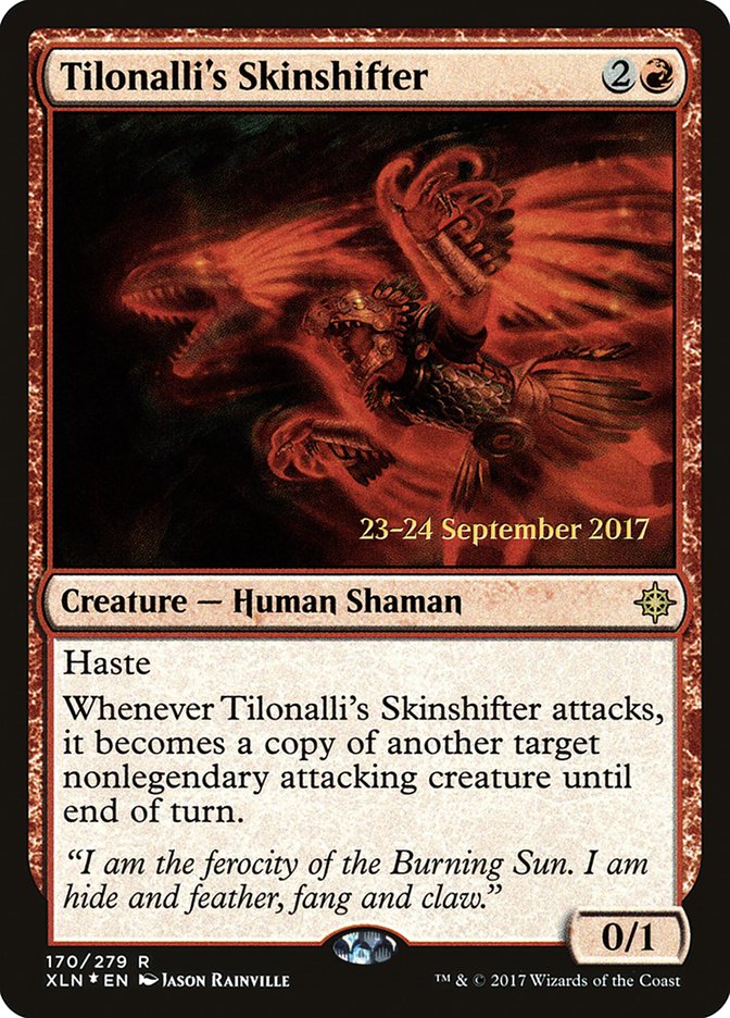 Tilonalli's Skinshifter [Ixalan Prerelease Promos] | Yard's Games Ltd