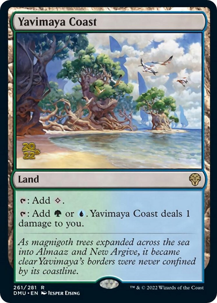 Yavimaya Coast [Dominaria United Prerelease Promos] | Yard's Games Ltd