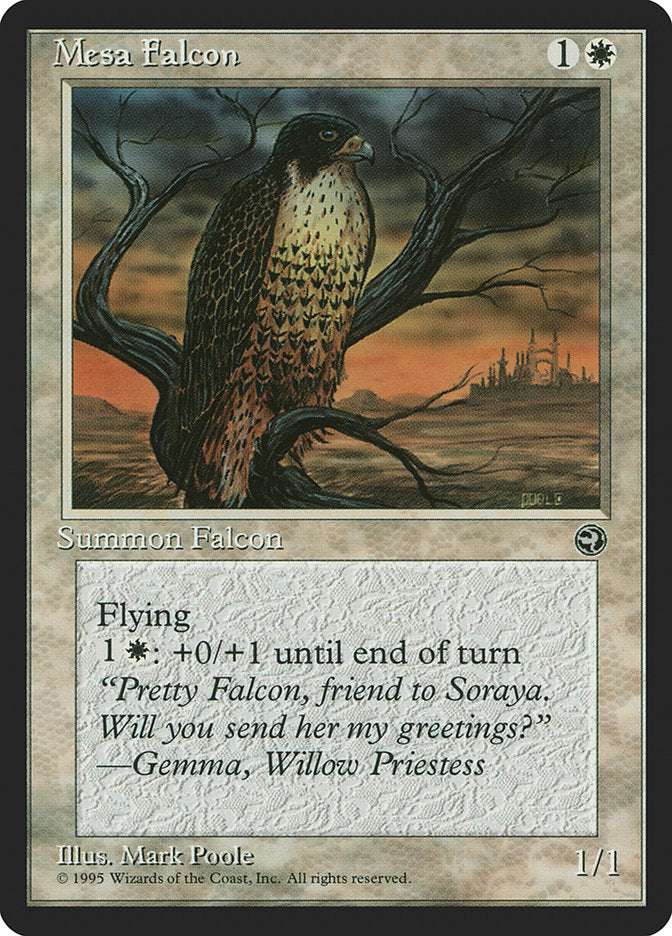 Mesa Falcon (Gemma Flavor Text) [Homelands] | Yard's Games Ltd